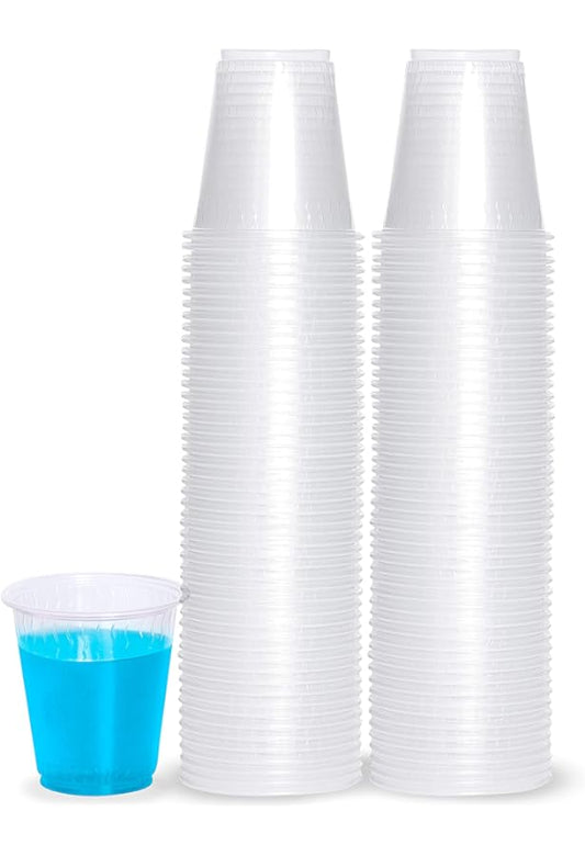 CLEAR PLASTIC CUPS 7OZ.