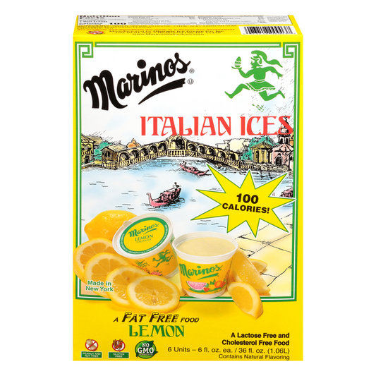 MARINOS ITALIAN ICES LEMON FAT FREE 6 PC