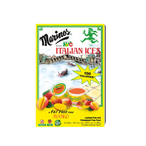MARINOS MANGO ITALIAN ICES 6 CT
