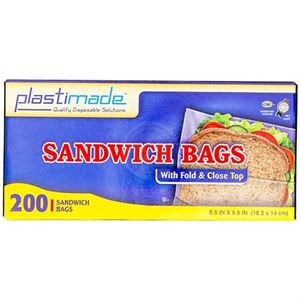 PLASTIMADE SANDWICH BAGS 200 BAG