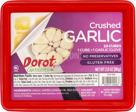 CUBES OVAL CRUSHED GARLIC