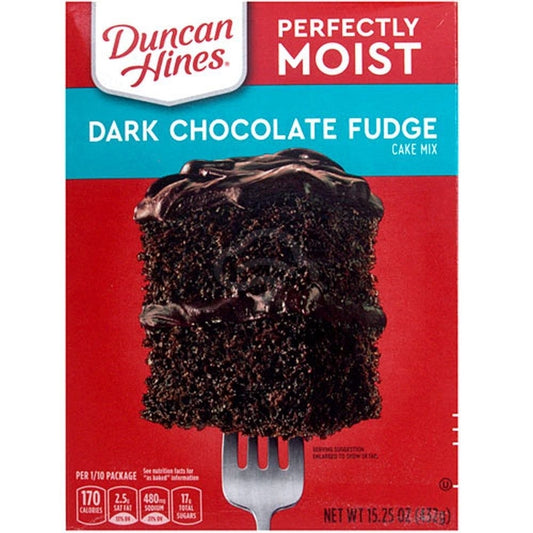 CAKE MIX, DARK CHOCOLATE FUDGE
