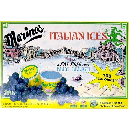 MARINOS BLUE GELATI ITALIAN ICES 6 CT