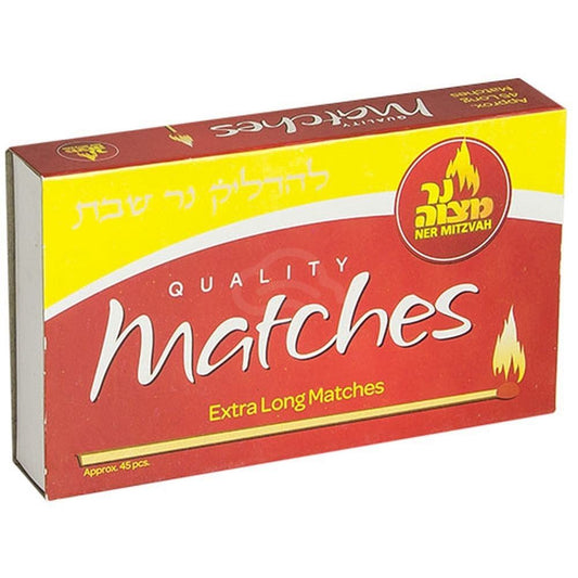 NER MITZVAH EXTRA LONG MATCHES 45 CT