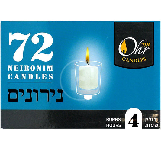 OHR CANDLES 4 HR CANDLES 72 CT