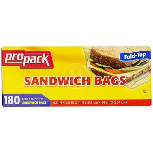 PROPACK SANDWICH BAGS 180 CT