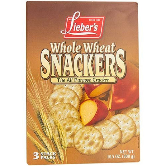 LIEBER'S WHOLE WHEAT SNACKERS 10.5 OZ