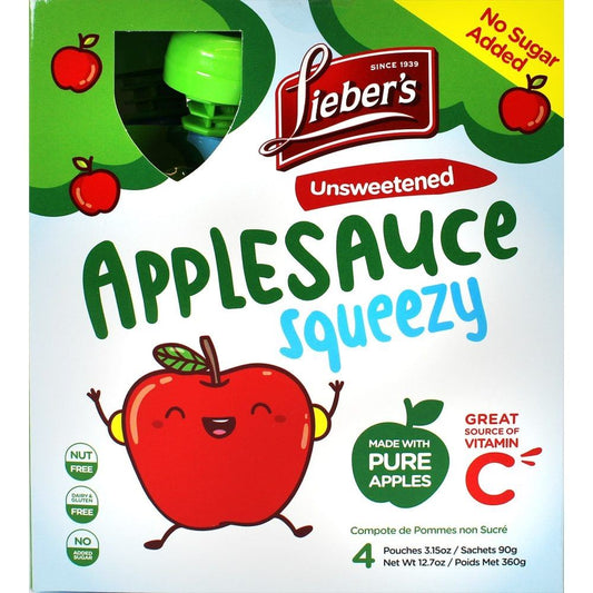 APPLE SAUCE POUCHES UNSWEETENED