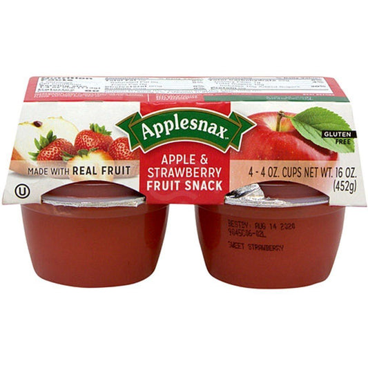 APPLESNAX APPLE AND STRAWBERRY 4 PC