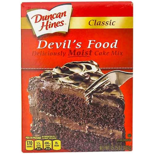 DUNCAN HINES DEVIL'S FOOD CAKE MIX 15.25 OZ