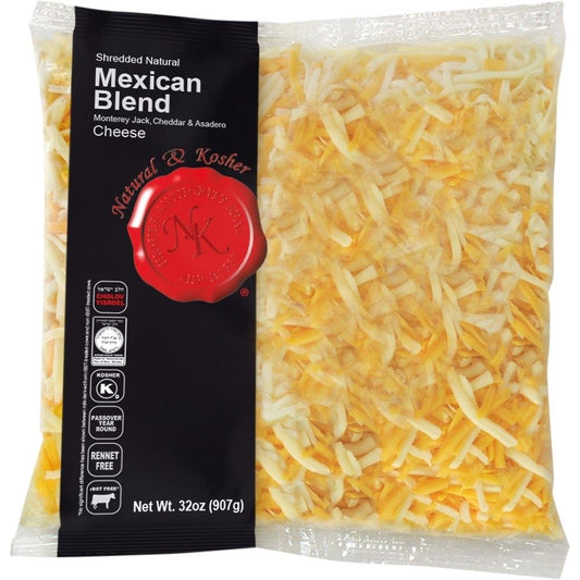NATURAL & KOSHER CHEESE, MEXICAN BLEND, SHREDDED 32 OZ
