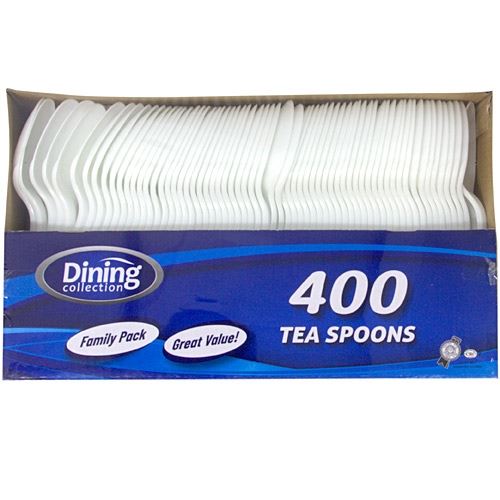 DINING COLLECTION PLASTIC TEA SPOONS 400 CT
