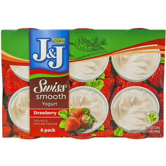 Yogurt Swiss Straw 8 Packs 6/4 oz J&J